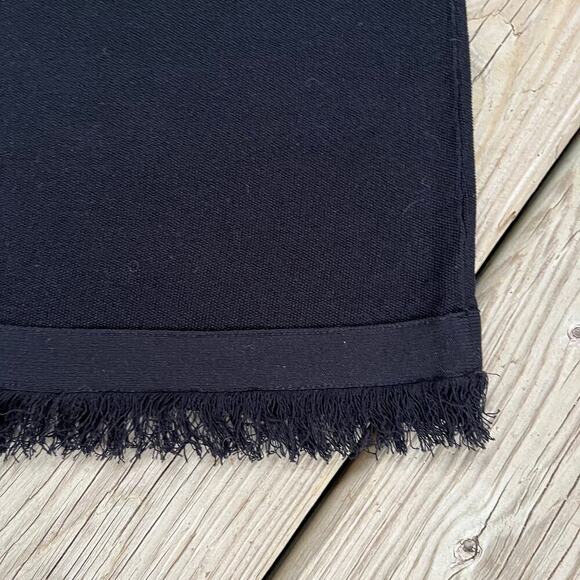 Ann Taylor Black Fringe Trim Knit Sweater Shell Size XS - Picture 4 of 6